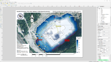 Divesite map of Hunsfels quarry