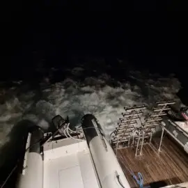 Diving Liveaboard Astern View at Night